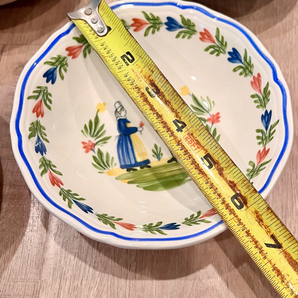 8 PCs Longchamp France Brittany Vegetable‎ Bowl 6” - Lovers Vintage Retired Rare - Picture 4 of 7